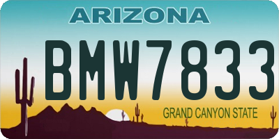 AZ license plate BMW7833
