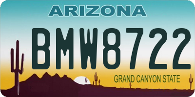 AZ license plate BMW8722