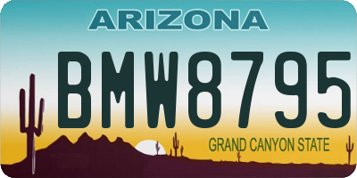 AZ license plate BMW8795