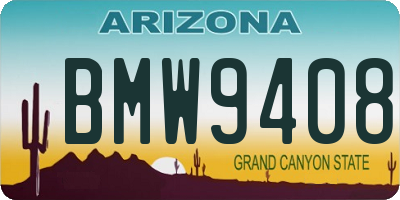 AZ license plate BMW9408