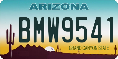 AZ license plate BMW9541