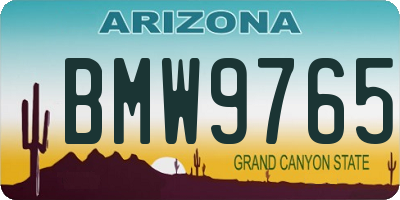AZ license plate BMW9765