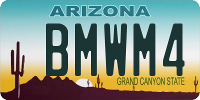 AZ license plate BMWM4