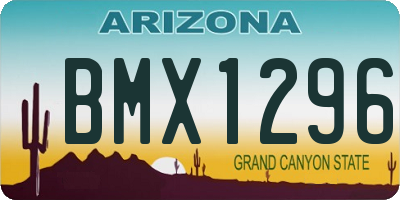 AZ license plate BMX1296