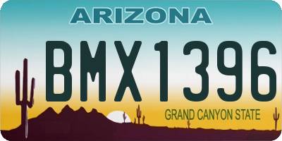 AZ license plate BMX1396