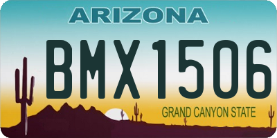 AZ license plate BMX1506