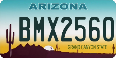 AZ license plate BMX2560