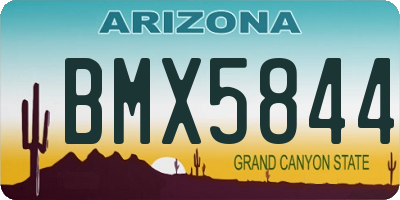 AZ license plate BMX5844