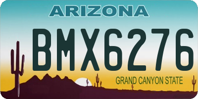 AZ license plate BMX6276