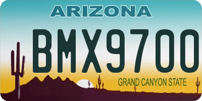 AZ license plate BMX9700