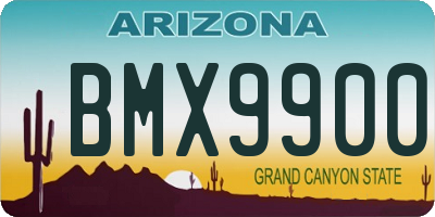 AZ license plate BMX9900