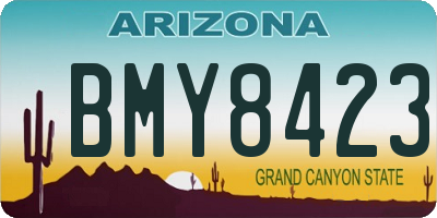 AZ license plate BMY8423