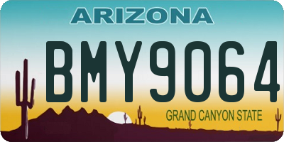 AZ license plate BMY9064