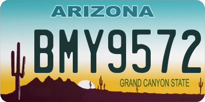 AZ license plate BMY9572