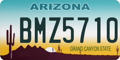 AZ license plate BMZ5710
