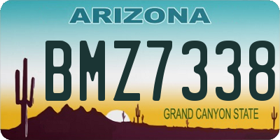 AZ license plate BMZ7338