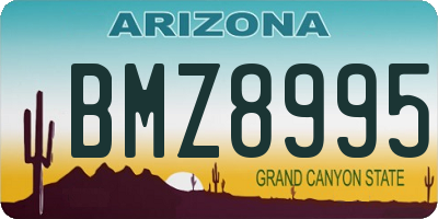 AZ license plate BMZ8995