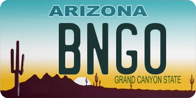 AZ license plate BNG0