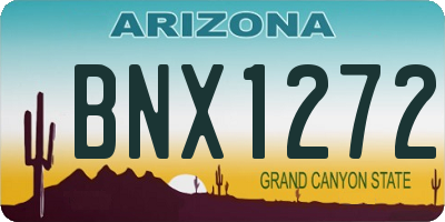 AZ license plate BNX1272
