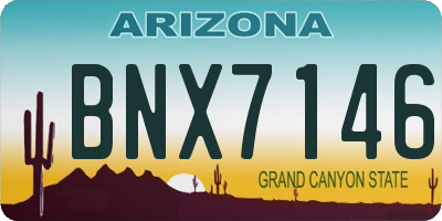AZ license plate BNX7146