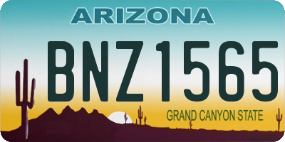 AZ license plate BNZ1565