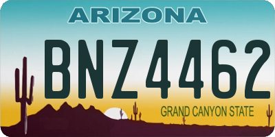 AZ license plate BNZ4462
