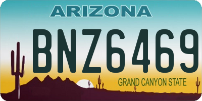 AZ license plate BNZ6469