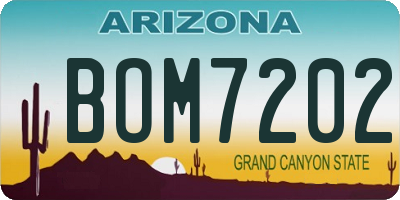 AZ license plate BOM7202