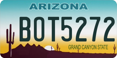 AZ license plate BOT5272