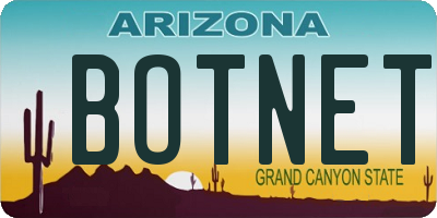 AZ license plate BOTNET