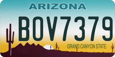 AZ license plate BOV7379