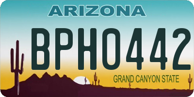 AZ license plate BPH0442