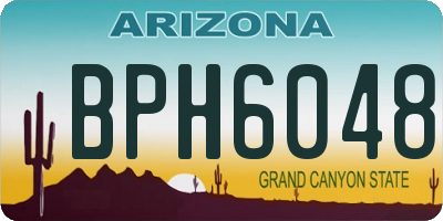 AZ license plate BPH6048