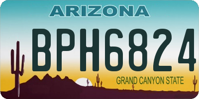 AZ license plate BPH6824