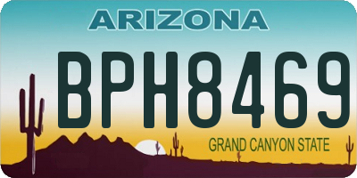AZ license plate BPH8469