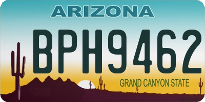 AZ license plate BPH9462