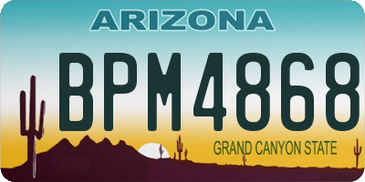 AZ license plate BPM4868