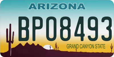 AZ license plate BPO8493