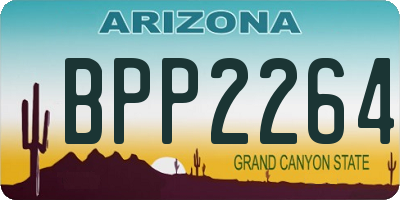 AZ license plate BPP2264