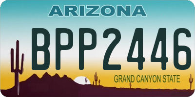 AZ license plate BPP2446