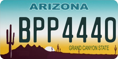 AZ license plate BPP4440