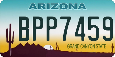 AZ license plate BPP7459