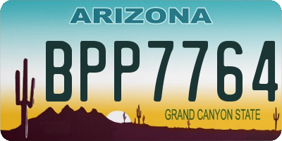 AZ license plate BPP7764