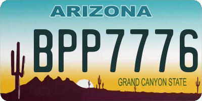 AZ license plate BPP7776
