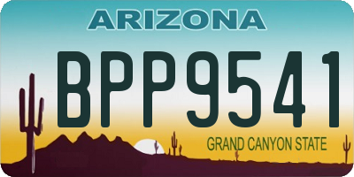 AZ license plate BPP9541