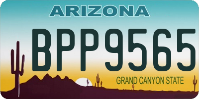 AZ license plate BPP9565