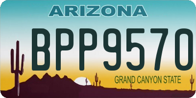 AZ license plate BPP9570