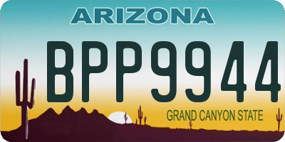 AZ license plate BPP9944