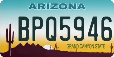 AZ license plate BPQ5946
