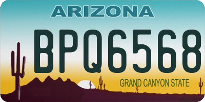 AZ license plate BPQ6568